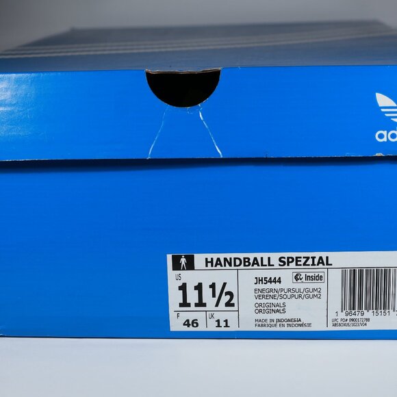 Adidas Handball Spezial Energy Green Yellow  Gum2 Mens 11.5 Brazil Colors JH5444 - Picture 9 of 9